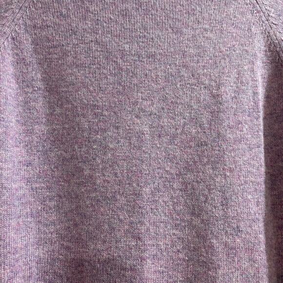 NWT J. Crew Mercantile men's pullover sweater M marled purple gray wool blend - Picture 6 of 7